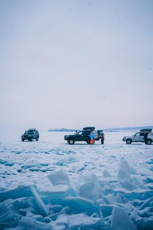 Джиперский дрифт по Байкальскому льду